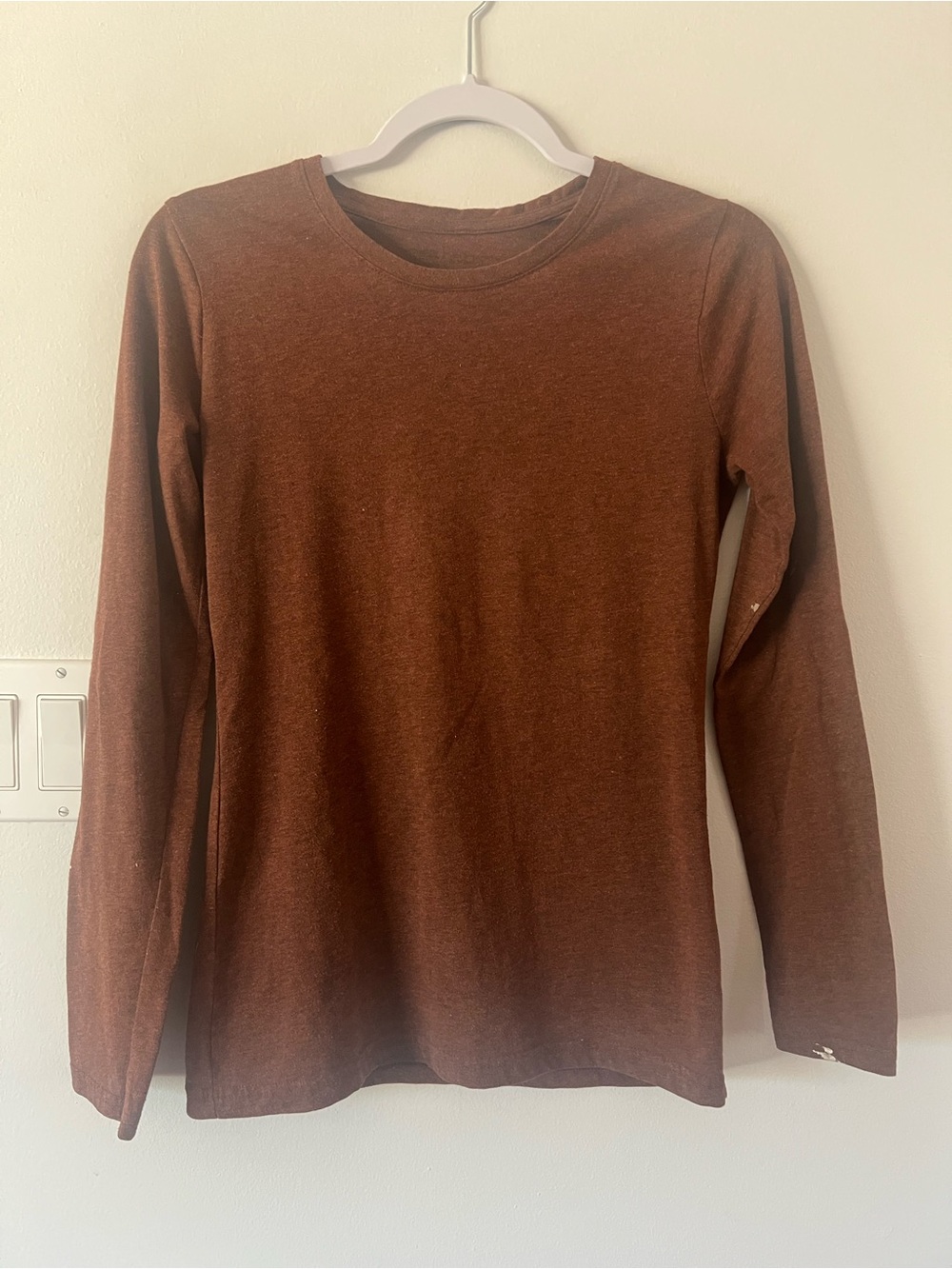 Dovetail Workwear Brown Classic Long Sleeve Crewneck Tee Womens XS Work Shirt